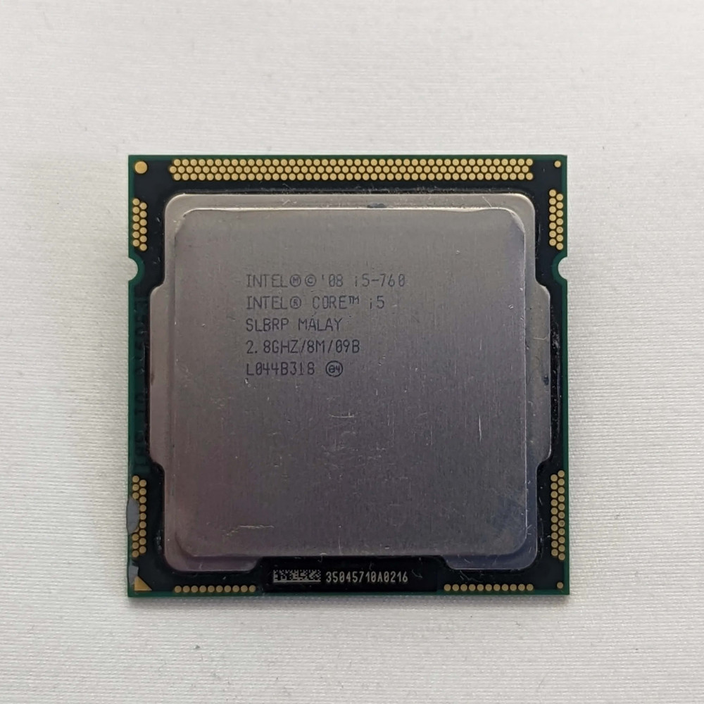 Intel Core i5-760 processor 2.8 GHz 8 MB Intel Core i5-760 processor 2.8 GHz 8 MB