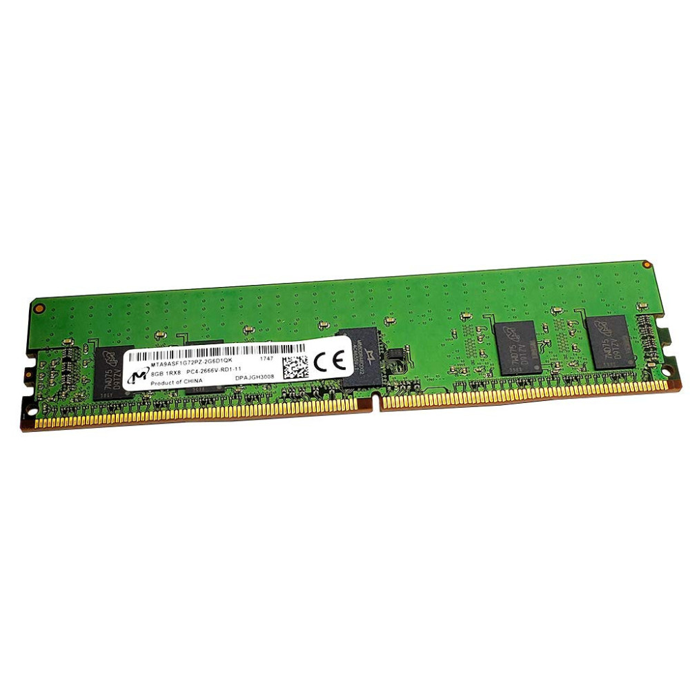 RAM 8GB DDR4R 2666V MTA9ASF1G72PZ-2G6D1 809080-591 1Rx8 RDIMM RAM 8GB DDR4R 2666V MTA9ASF1G72PZ-2G6D1 809080-591 1Rx8 RDIMM