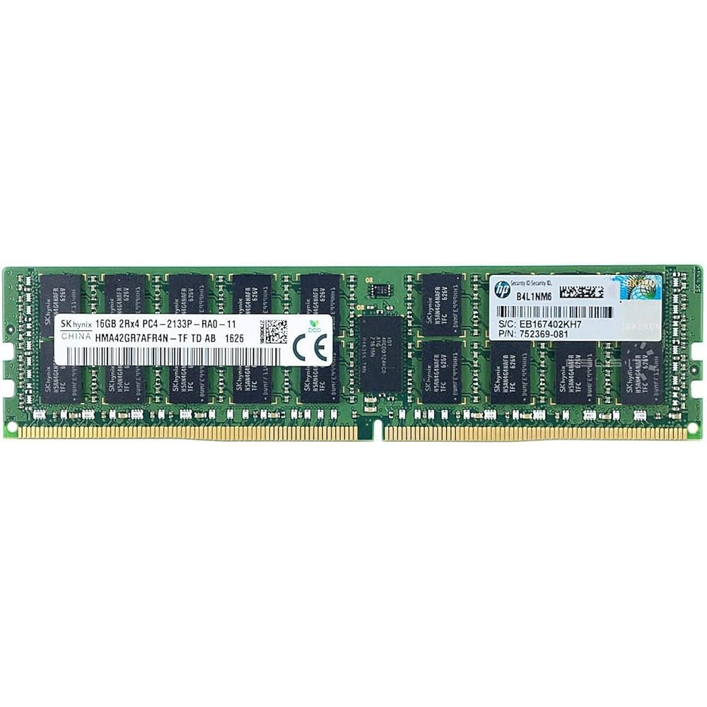 RAM 16GB DDR4R 2133P HMA42GR7AFR4N-TF 752369-081 2Rx4 RDIMM RAM 16GB DDR4R 2133P HMA42GR7AFR4N-TF 752369-081 2Rx4 RDIMM